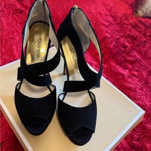 Michael Kors Black Strappy Heels
